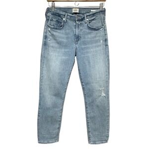 Citizens of Humanity Ella Mid Rise Crop Jeans Womens 27 Light Wash Denim Relaxed